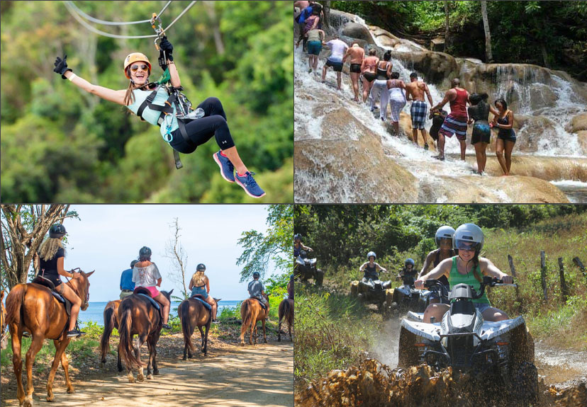 Chukka Cove Zipline, Horseback & Dunn's River Waterfalls